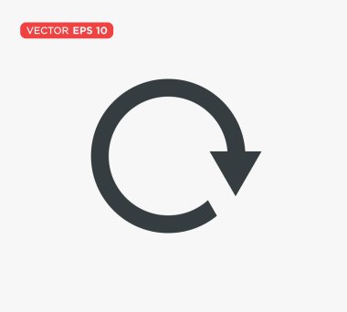 Rotation Arrow Icon Vector Illustration clipart