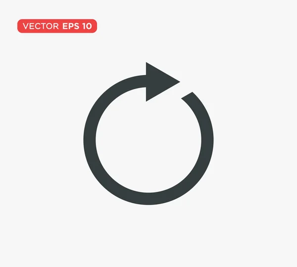 Forgatás nyíl ikon vektoros illusztráció — Stock Vector