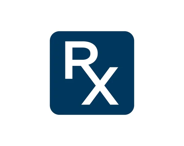 RX Medical logo ikona wektor ilustracja — Wektor stockowy