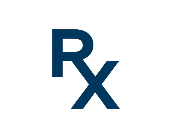 Rx Medical Logo Icon Vector Illustration — Stock Vector