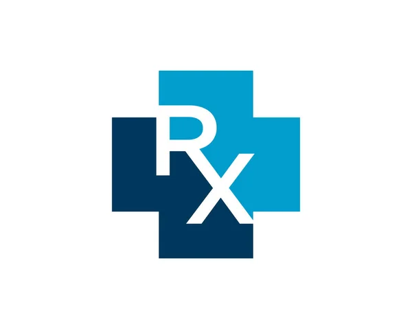 RX Medical logo ikona wektor ilustracja — Wektor stockowy