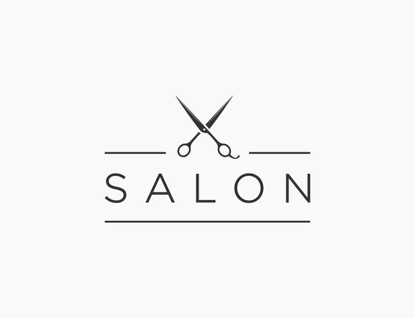 Salon Saç Kesimi Logo Şablon tasarım vektörü