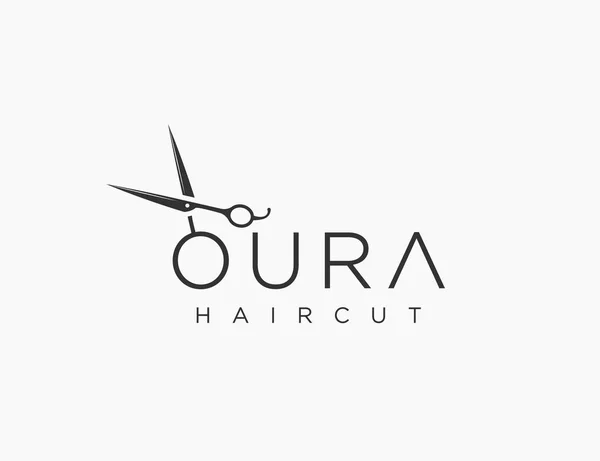 Salon Haircut logo szablon Design Vector — Wektor stockowy
