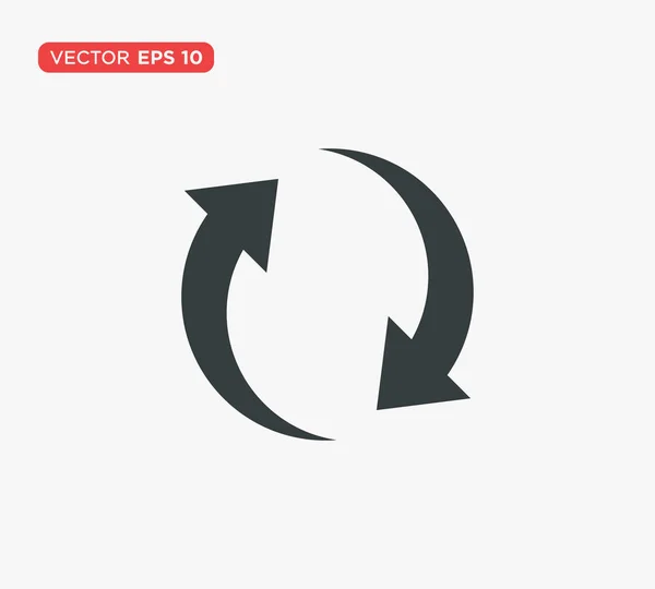 Ilustração do vetor do ícone da seta da rotação Vetor De Stock