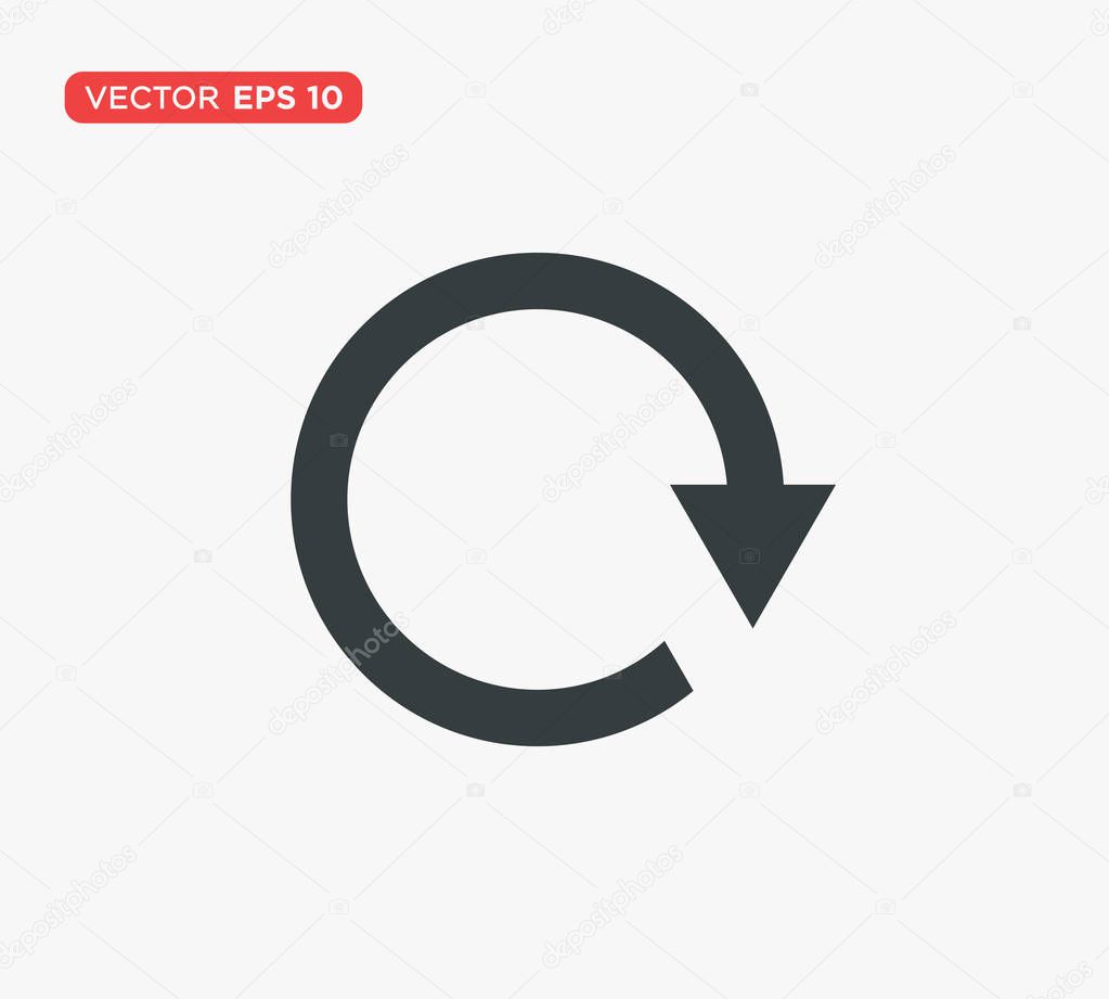 Rotation Arrow Icon Vector Illustration