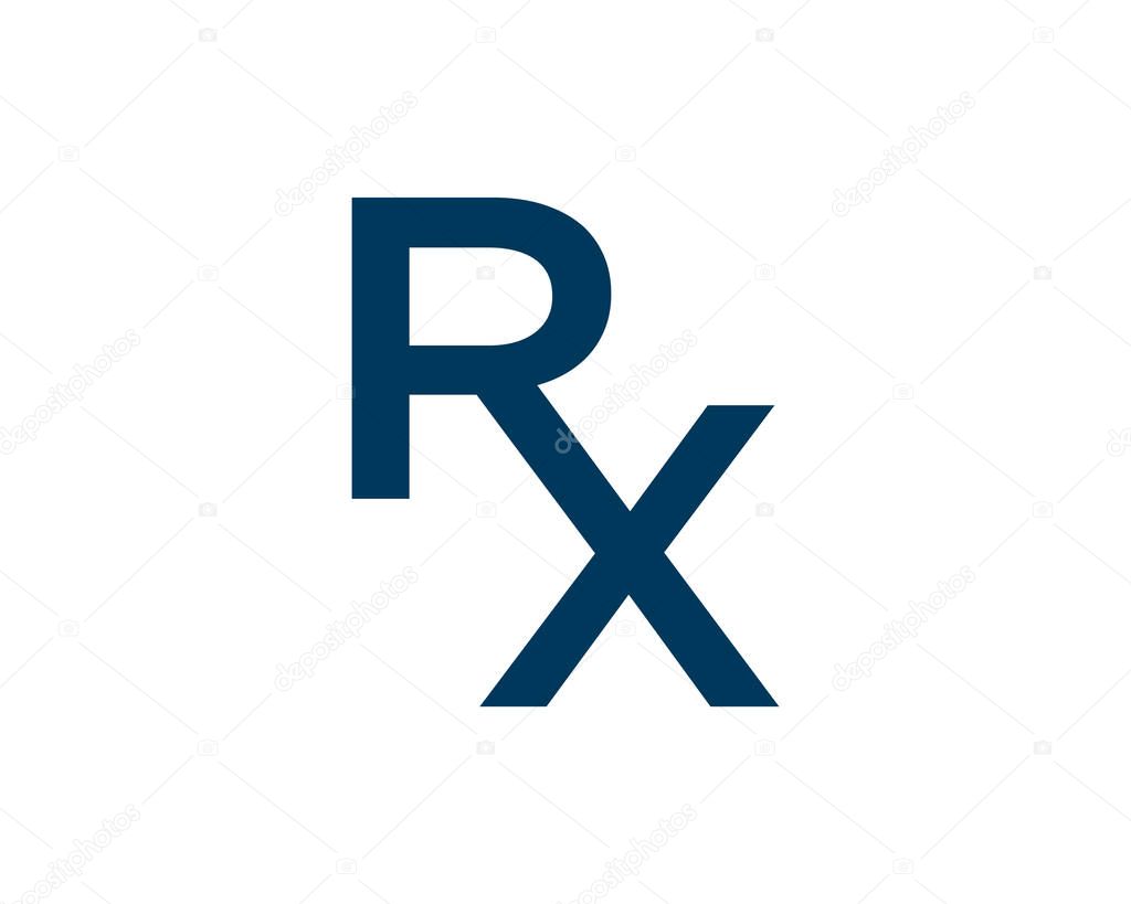 Rx Medical Logo Icon Vector Illustration