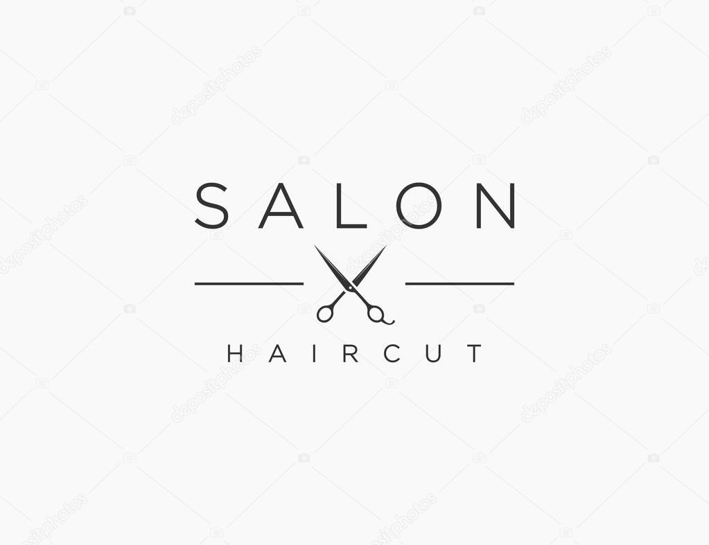 Salon Haircut Logo Template Design Vector