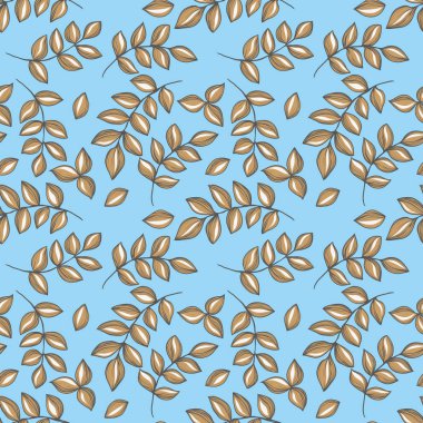 Bahar çiçekleri, vektör, yaprakları ile bir dal üzerinde çiçek süsü