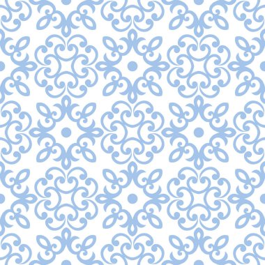 İtalyan kiremit, majolica, dikişsiz desen süs. Vektör