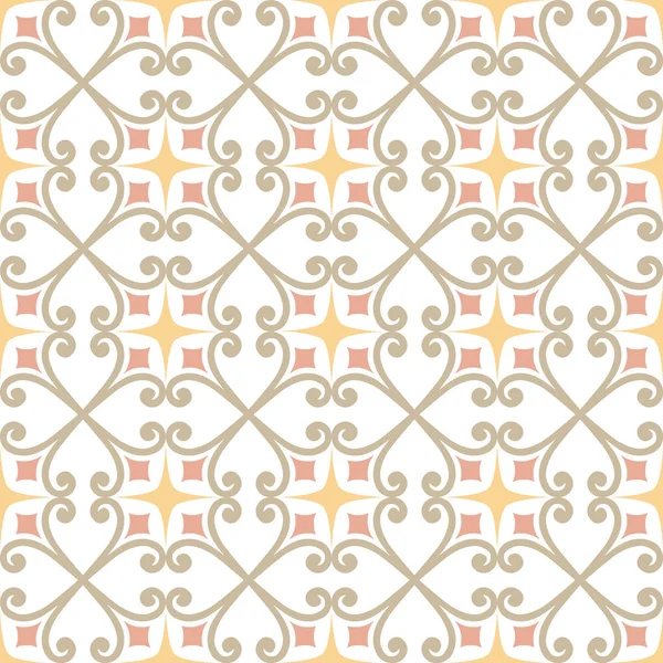Ornament Italian Tile Majolica Seamless Pattern Vector — Stock Vector