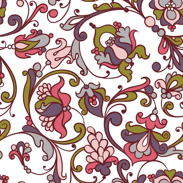 Magnifique Ornement Coloré Sur Tuile Italienne Motif Sans Couture — Image vectorielle