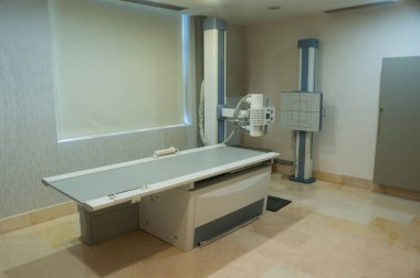 Röntgen odası, röntgen ünitesi odası, klinikte yatak