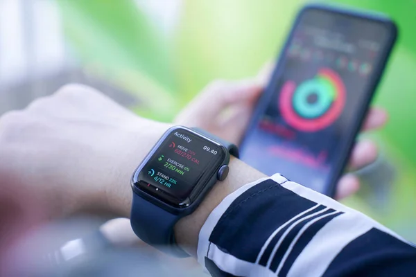 Bali Indonesien Juni 2020 Die Apple Watch Ist Eine Smartwatcheserie — Stockfoto