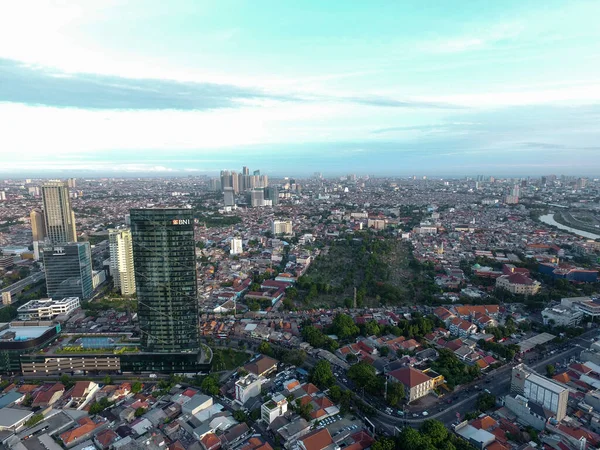 ジャカルタインドネシア 2020年6月5日 ジャカルタからの空中ビュー Bniタワージャカルタ都市都市インドネシア 都市景観インドネシア ジャカルタのランドマーク — ストック写真