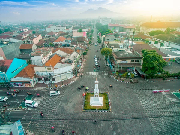 Tugu Yogyakarta Vista Aérea Manhã Novembro 2017 — Fotografia de Stock