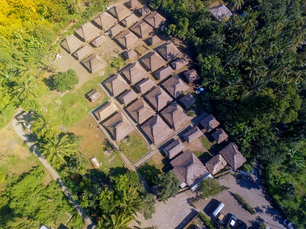 Sasak Village Aerial View November 2017 Стокова Картинка