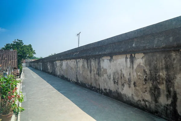 Yogyakarta Indonesia Luglio 2018 Recinzione Taman Sari Castello Acqua Blu — Foto Stock