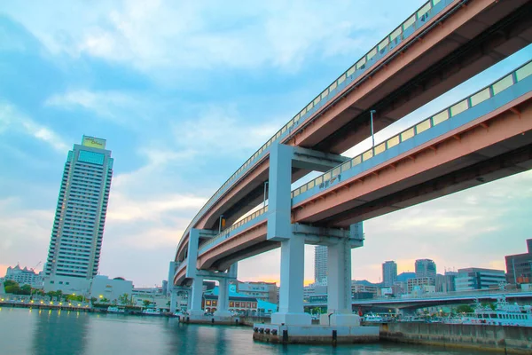 Ponte Panoramico Giappone Con Sfondo Cielo Blu — Foto Stock