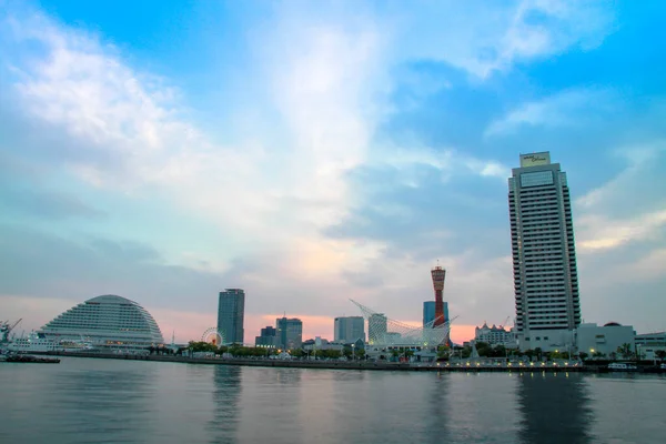 Maio 2018 Hyogo Japão Kobe Habor Japão Noite Kobe Harbor — Fotografia de Stock