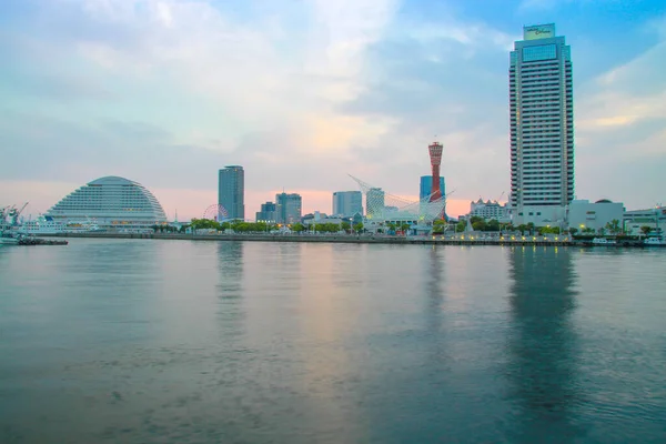 Травня 2018 Hyogo Japan Kobe Habor Японії Увечері Гавань Кобе — стокове фото