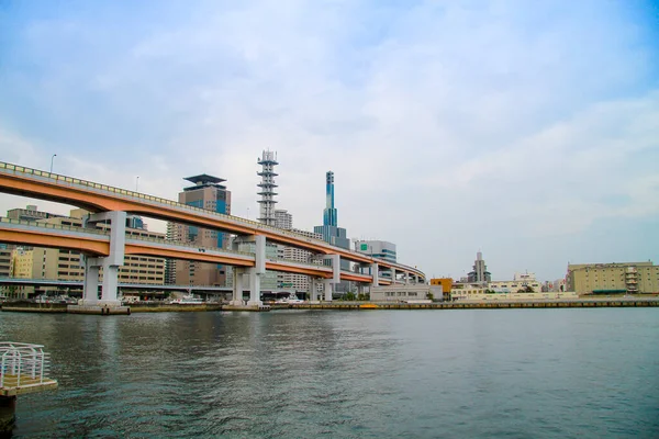 Panorama Bro Japan Med Blå Himmel Bakgrund — Stockfoto