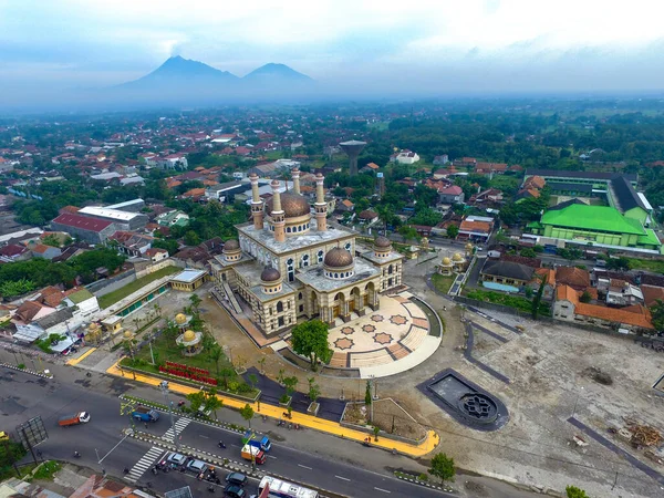 Aralık 2017 Klaten Endonezya Panorama Havacılık Aksa Camii Sabah — Stok fotoğraf