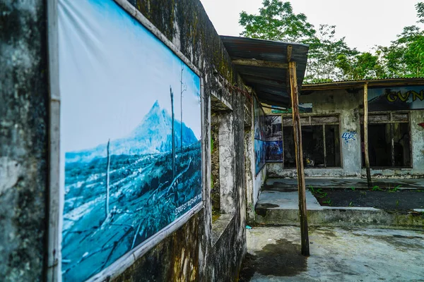 Yogyakarta Indonesia Junho 2020 Museu Merapi Casa Após Erupção Vulcão — Fotografia de Stock