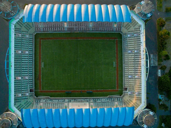 Yogyakarta Indonesia June 2018 Panorama Maguwo Stadium Merapi View Sunlight 图库照片