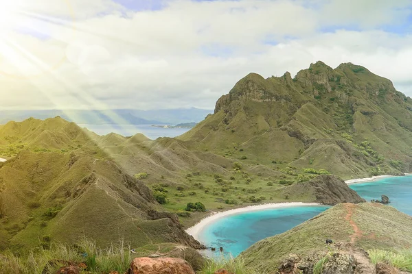 Malerische Aufnahme Der Wunderschönen Tropischen Padar Inselküste — Stockfoto