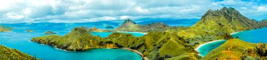 Aerial shot of Padar Island, Indonesia