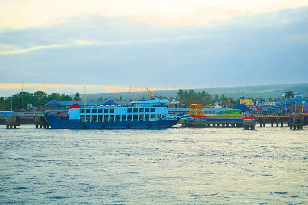 Bali Indonesia Giugno 2018 Vista Nave Traghetto Java Bali Ketapang — Foto Stock