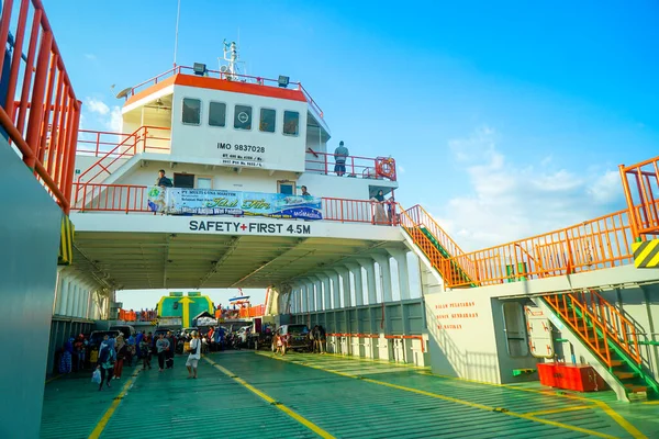 Lombok Indonesia June 2020 Ferry Ship Transprotation Harbour Indonesia Ferry — Stock Photo, Image