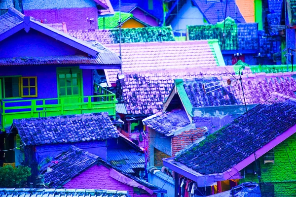 Malang Indonesia Junho 2020 Casas Coloridas Kampung Warna Warni Jodipan — Fotografia de Stock