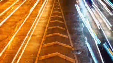 Time Lapse: Tayland Gece Soyut Trafik