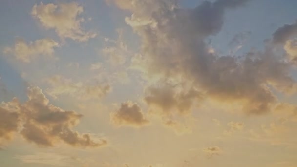 Timelapse Nube Movimiento Atardecer Hermoso — Vídeos de Stock