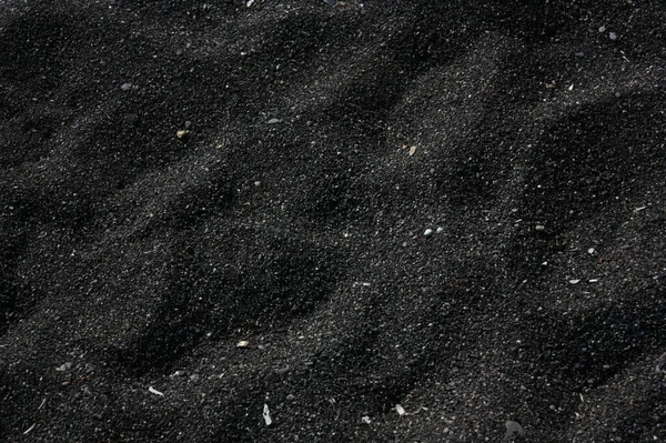 Black White Sand Texture Beach — Fotografia de Stock