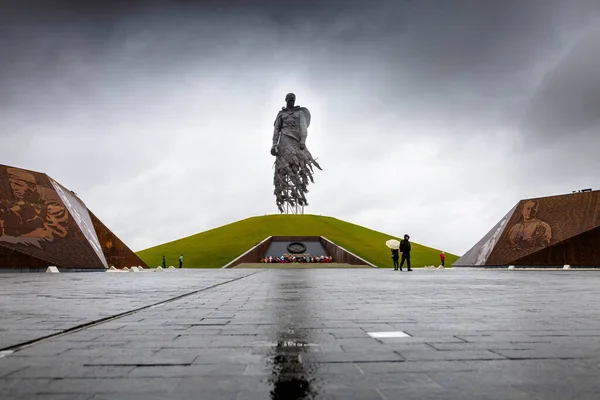 Rusia Región Tver Ciudad Rzhev Septiembre 2020 Rzhev Memorial Soldado — Foto de Stock