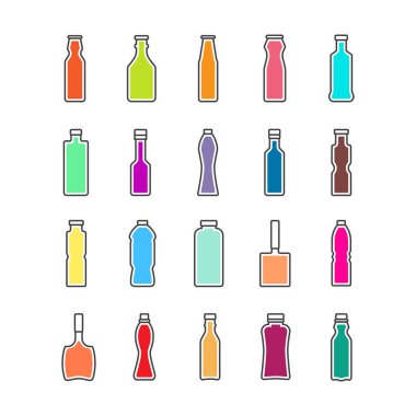 vektör şişe simgesi tasarımı