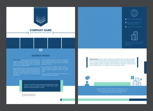 Vector brochure template ontwerp — Stockvector