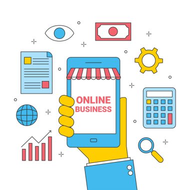 cep telefonu ile çevrimiçi ticaret