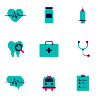 tıbbi düz simge duotone