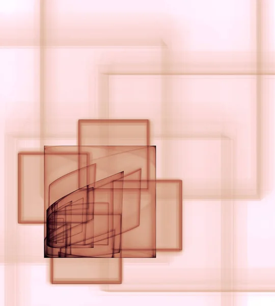 Geometrische Vormen Een Beige Abstracte Fractal Achtergrond Pleinen Andere Vormen — Stockfoto