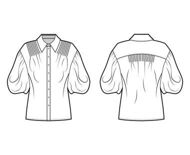 Dirsek şişirme kollu tişört tekniği, büyük beden, pembeler, ön düğme bağları..