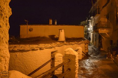Caplieira gece görüntüsü, Alpujarra (Granada)