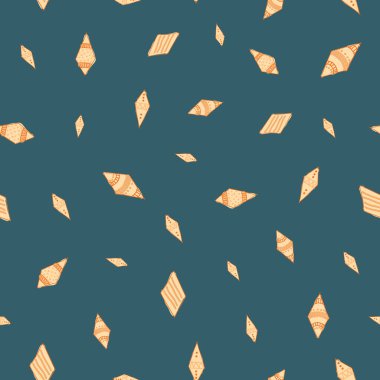 Dağıtılmış uçurtmalar Doodle Desenli Elmas şeklini donanımsal arkaplanda kusursuz desen taşıyıcı el çizimi illüstrasyonunda