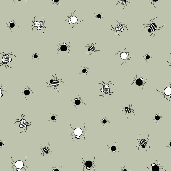 Itsy Bitsy spiders repeat vector seamless — Stockový vektor