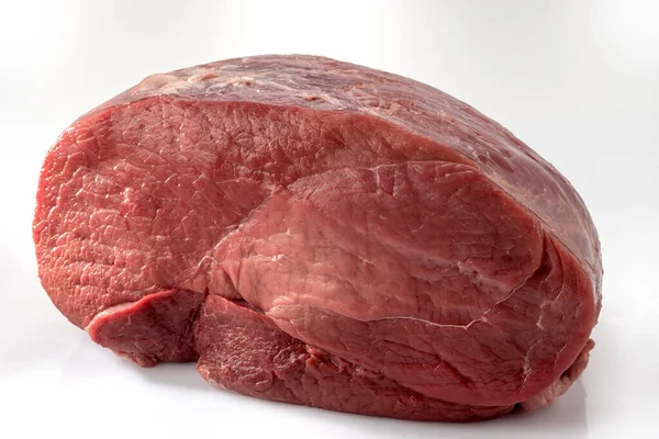 Marha Szem Kerek Pörkölt Olasz Fassona Szarvasmarha Fajta Vágott Hús — Stock Fotó