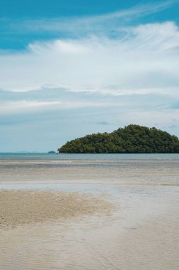 Güzel bir manzara plaj, okyanus ve Adası