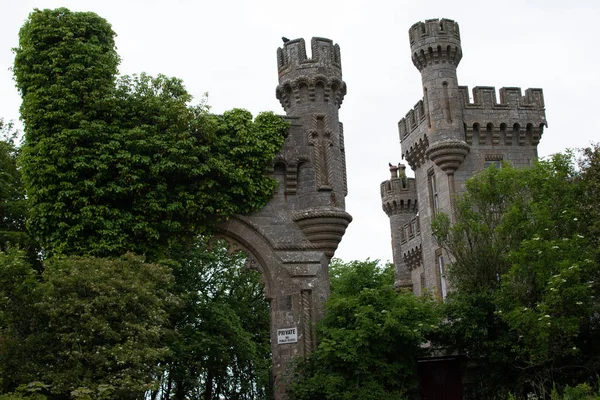 Restes d'un château écossais situé à Thurso sur la côte nord — Photo