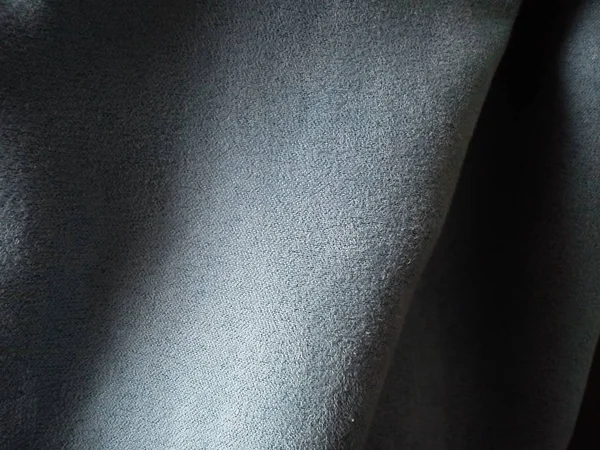Tissu velouté pour rideaux de couleur bleu gris — Photo